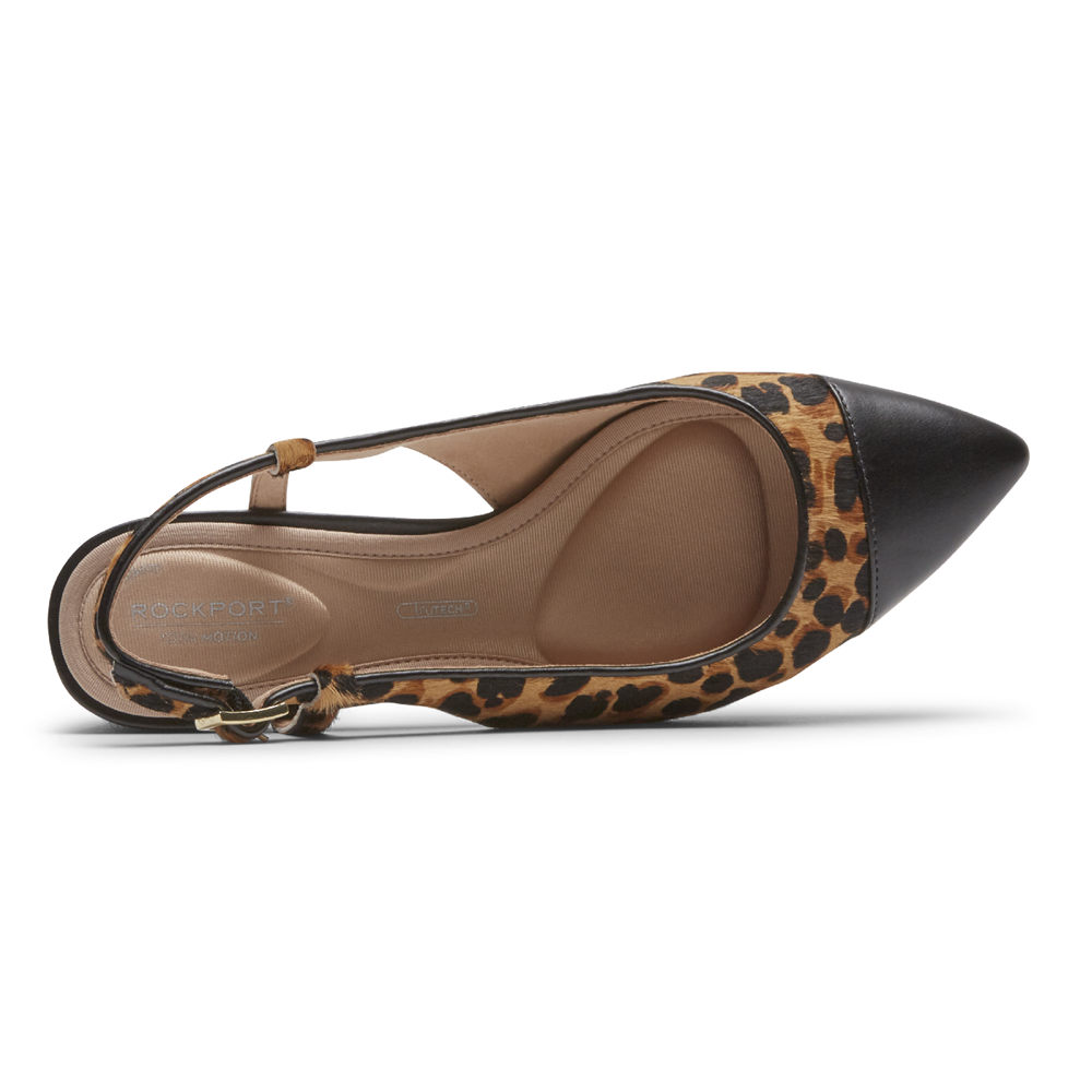 Rockport Slingback Dame Leopard - Total Motion Salima Posted - IUKR57219